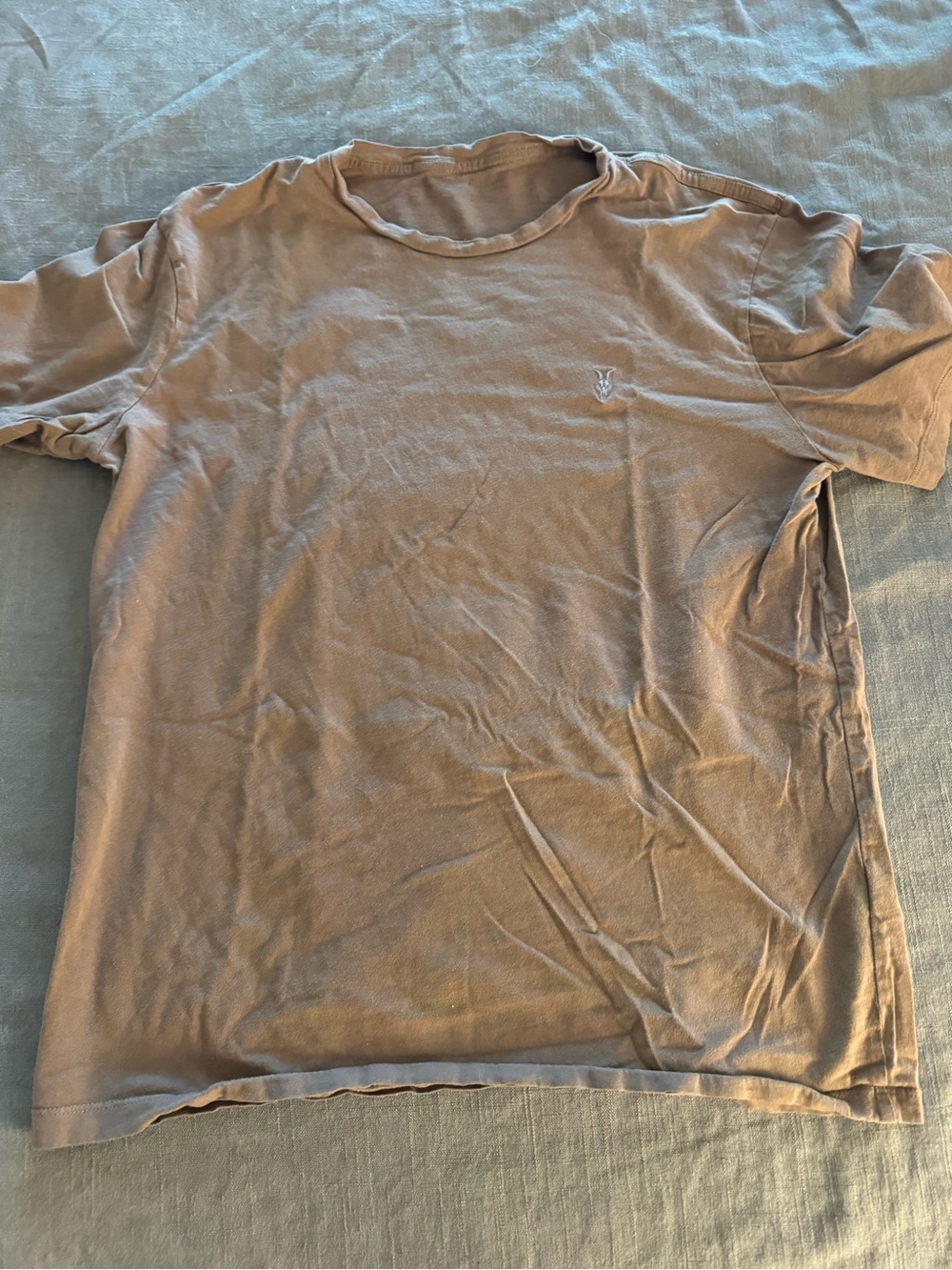 All Saints Men's Short-Sleeve Crewneck T-Shirt in Brown